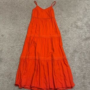 Joie red maxi dress XS gorgeous detail